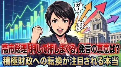 高市総理「押して押しまくる」発言の真意は？積極財政への転換が注目される本当の理由