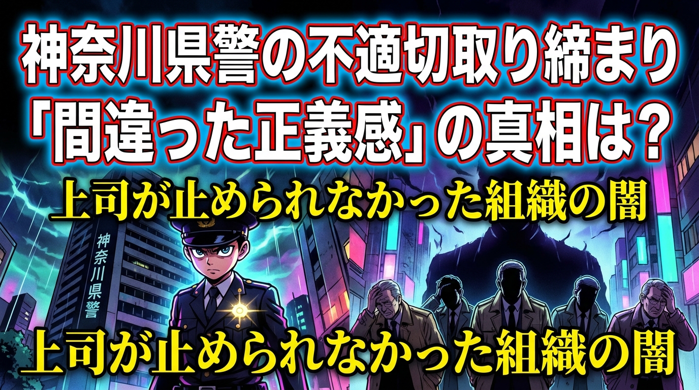神奈川県警の不適切取り締まり「間違った正義感」の真相は？上司が止められなかった組織の闇