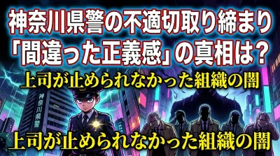 神奈川県警の不適切取り締まり「間違った正義感」の真相は？上司が止められなかった組織の闇