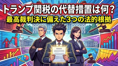 トランプ関税の代替措置は何？最高裁判決に備えた3つの法的根拠とは