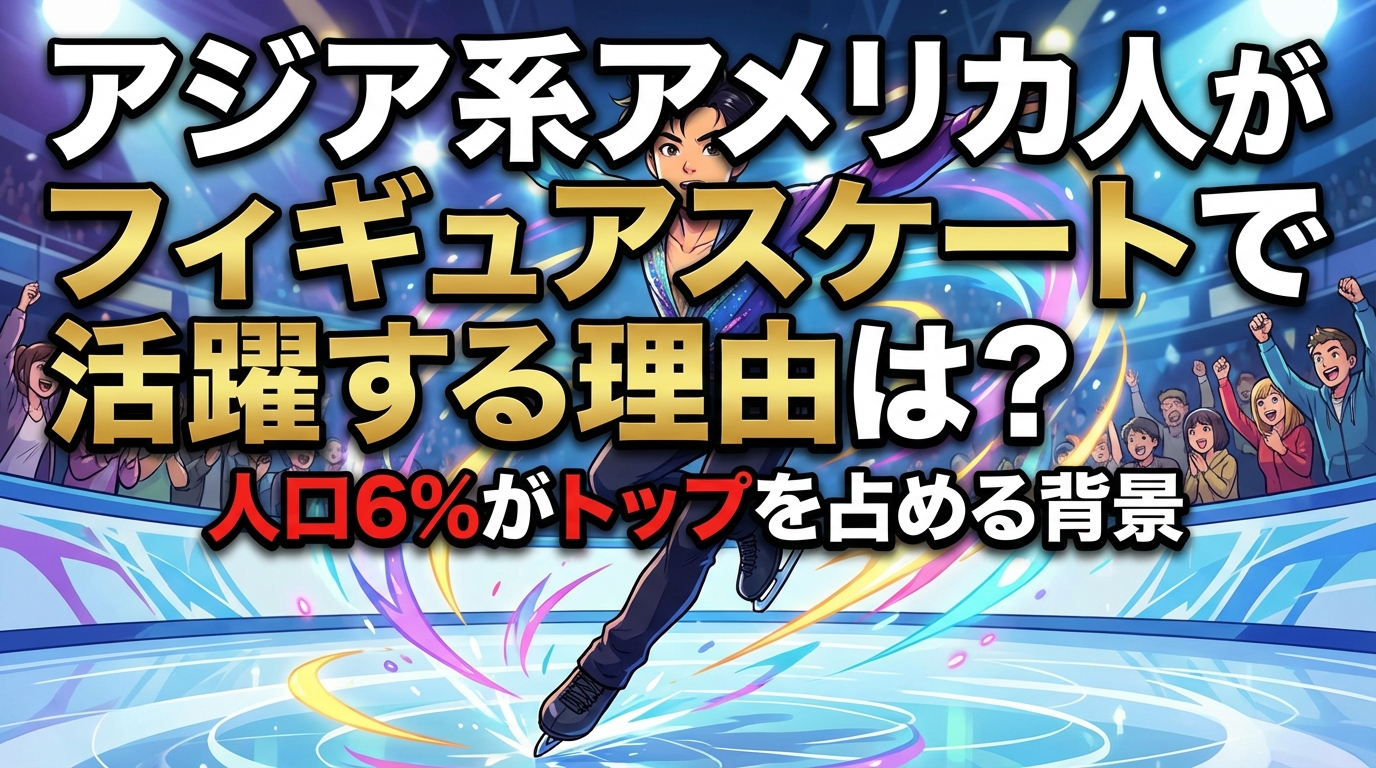 アジア系アメリカ人がフィギュアスケートで活躍する理由は?人口6%がトップを占める背景