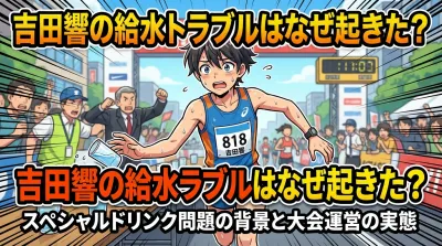 吉田響の給水トラブルはなぜ起きた？スペシャルドリンク問題の背景と大会運営の実態