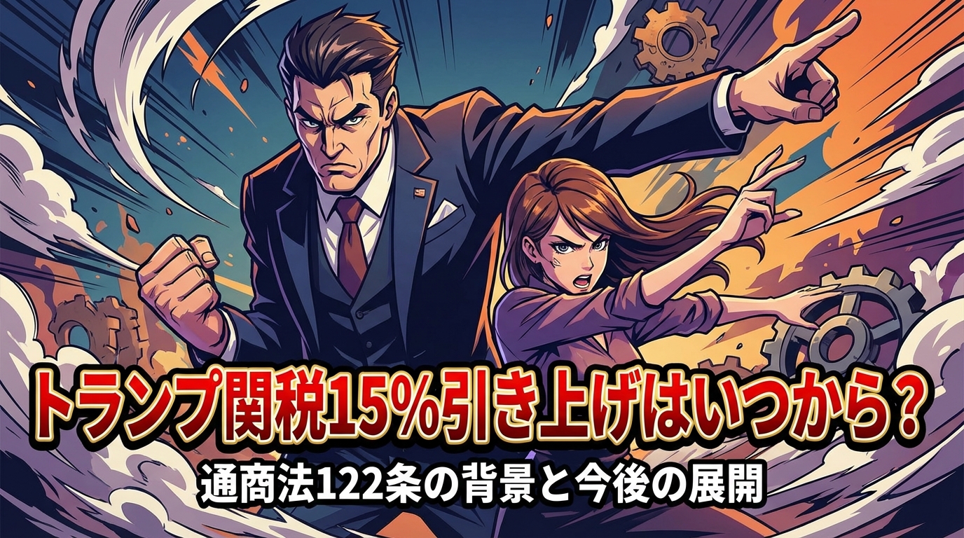 トランプ関税15%引き上げはいつから?通商法122条の背景と今後の展開