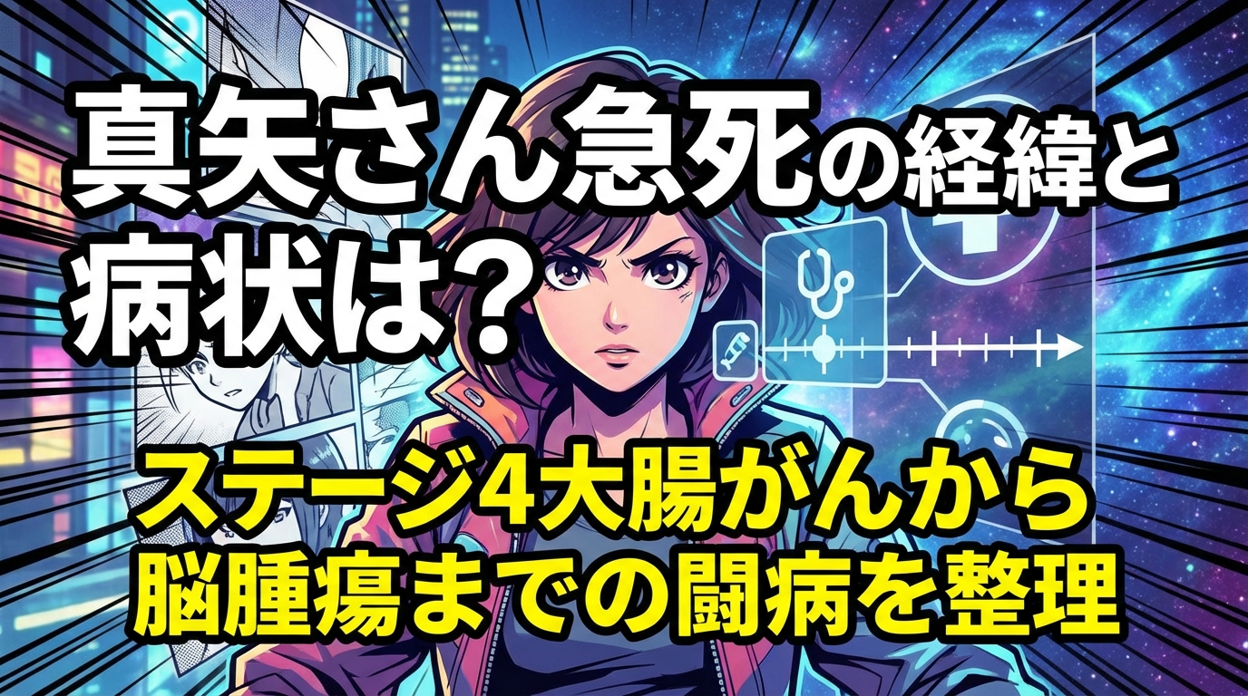 真矢さん急死の経緯と病状は？ステージ4大腸がんから脳腫瘍までの闘病を整理