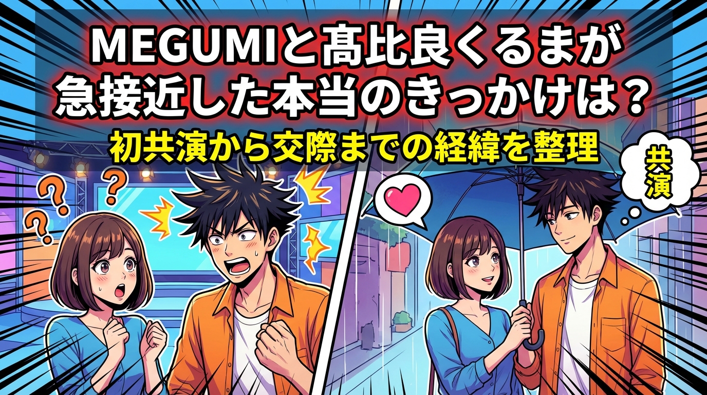 MEGUMIと髙比良くるまが急接近した本当のきっかけは？初共演から交際までの経緯を整理