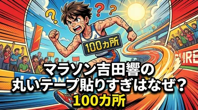 マラソン吉田響の丸いテープ貼りすぎはなぜ？100カ所の理由と効果を専門的視点で解説