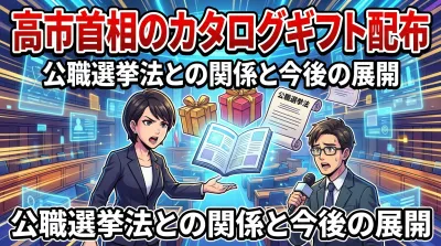 高市早苗首相のカタログギフト配布は違法？何が問題？公職選挙法との関係と今後の展開