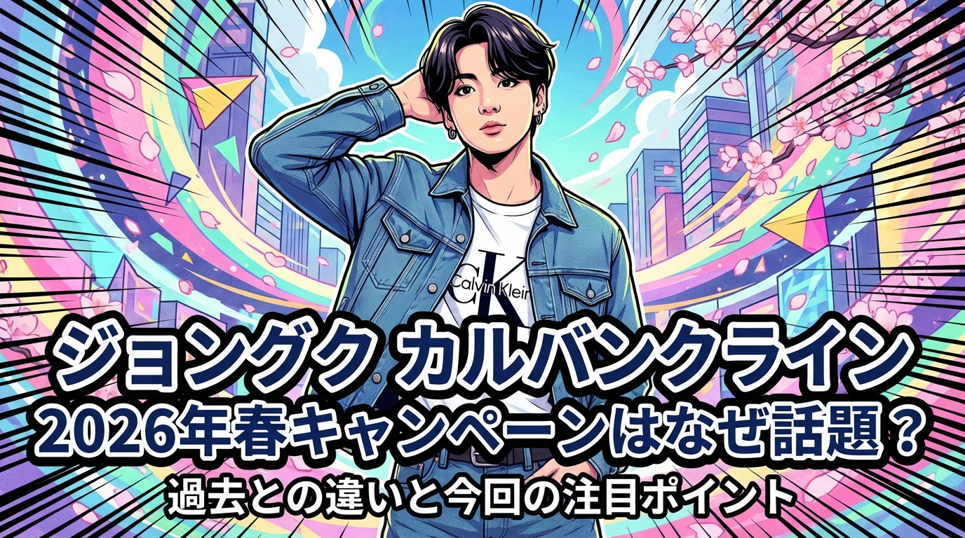 ジョングク カルバンクライン 2026年春キャンペーンはなぜ話題？過去との違いと今回の注目ポイント