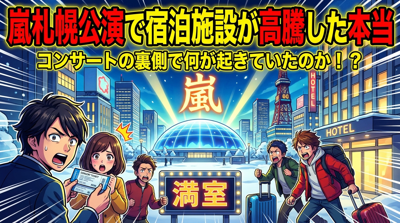 嵐札幌公演で宿泊施設が高騰した本当の理由は？受験生を守る応援プランの背景を整理