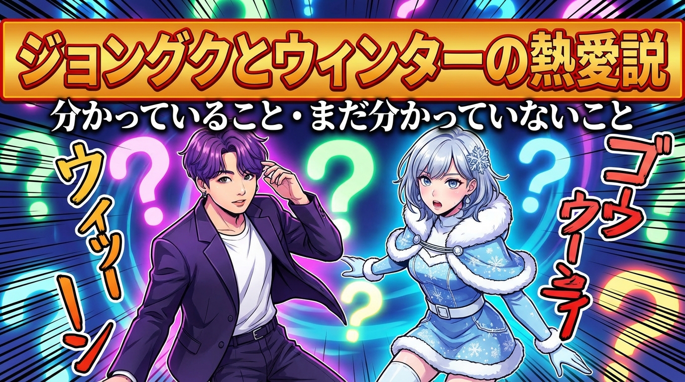 ジョングクとウィンターの熱愛説で分かっていること・まだ分かっていないこと
