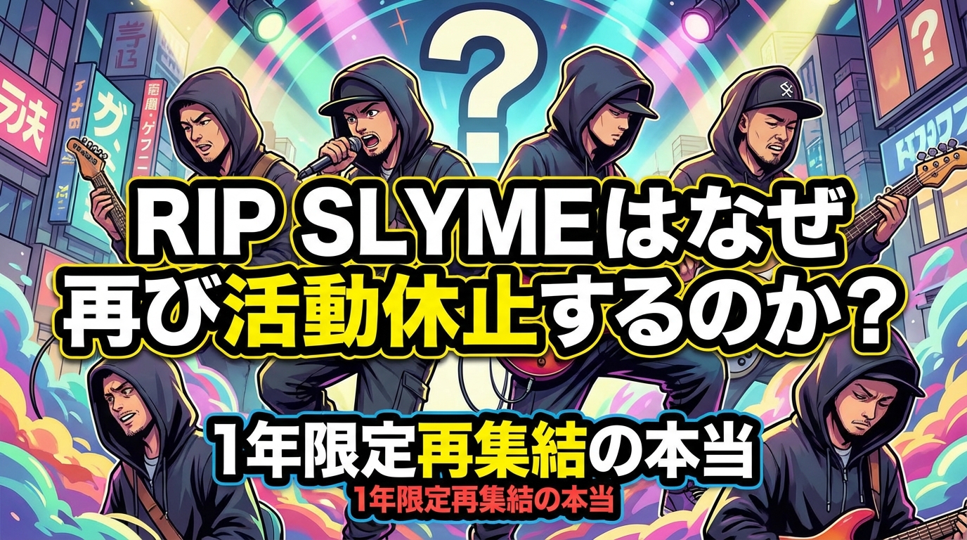 RIP SLYMEはなぜ再び活動休止するのか?1年限定再集結の本当の意味と今後