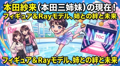 本田紗来(本田三姉妹)の現在！姉・真凜と望結・学歴と成績・フィギュアスケート戦績・Ray専属モデル・TGC出演もまとめ