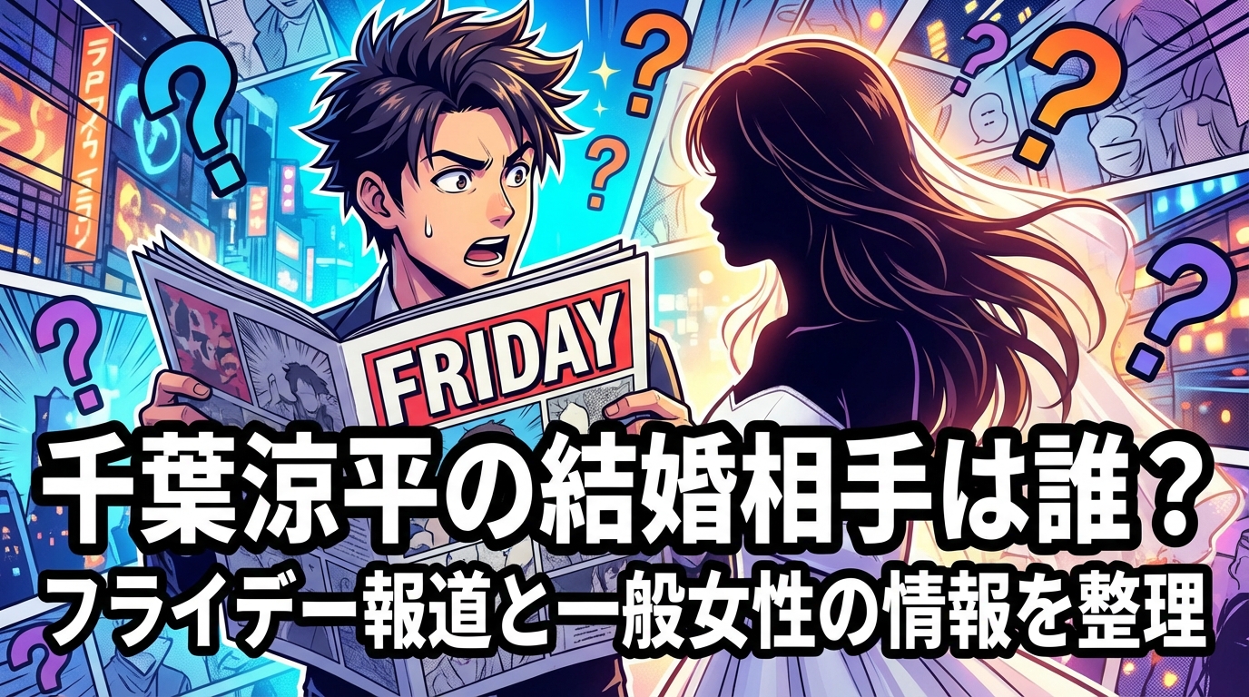 千葉涼平の結婚相手は誰？フライデー報道と一般女性の情報を整理