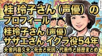 桂玲子さん（声優）のプロフィール・サザエさんイクラ役54年・夫金内喜久夫・死去と死因・代表作と経歴まとめ