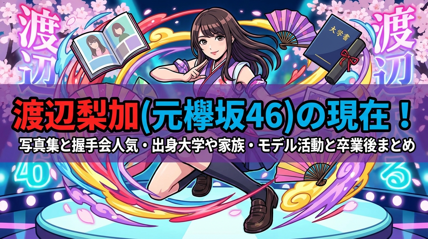 渡辺梨加(元欅坂46)の現在！写真集と握手会人気・出身大学や家族・モデル活動と卒業後まとめ