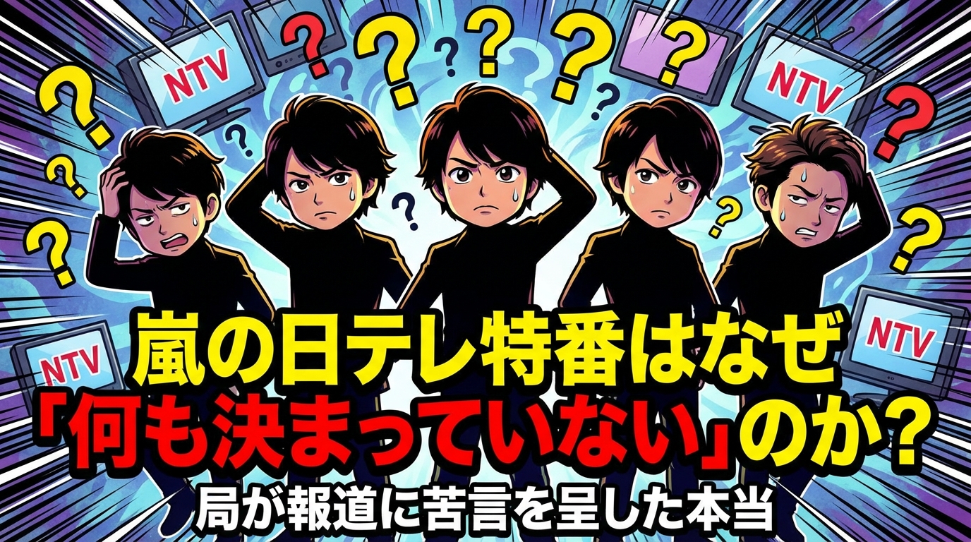 嵐の日テレ特番はなぜ「何も決まっていない」のか？局が報道に苦言を呈した本当の理由