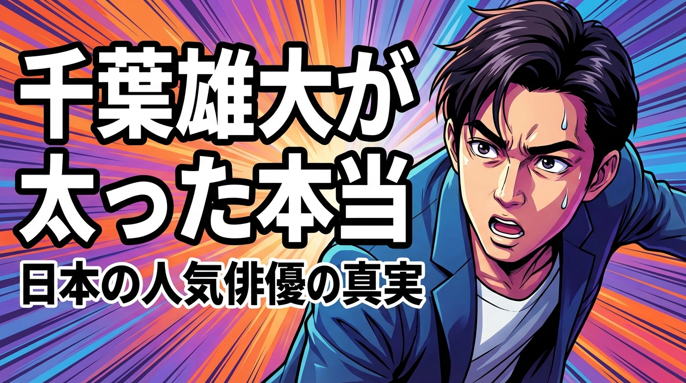 千葉雄大が太った本当の理由は？体型変化の時期と背景を整理