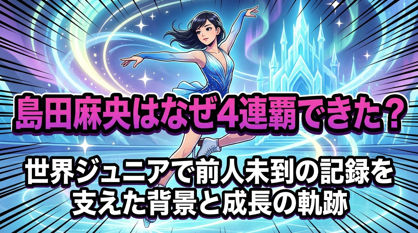 島田麻央はなぜ4連覇できた？世界ジュニアで前人未到の記録を支えた背景と成長の軌跡