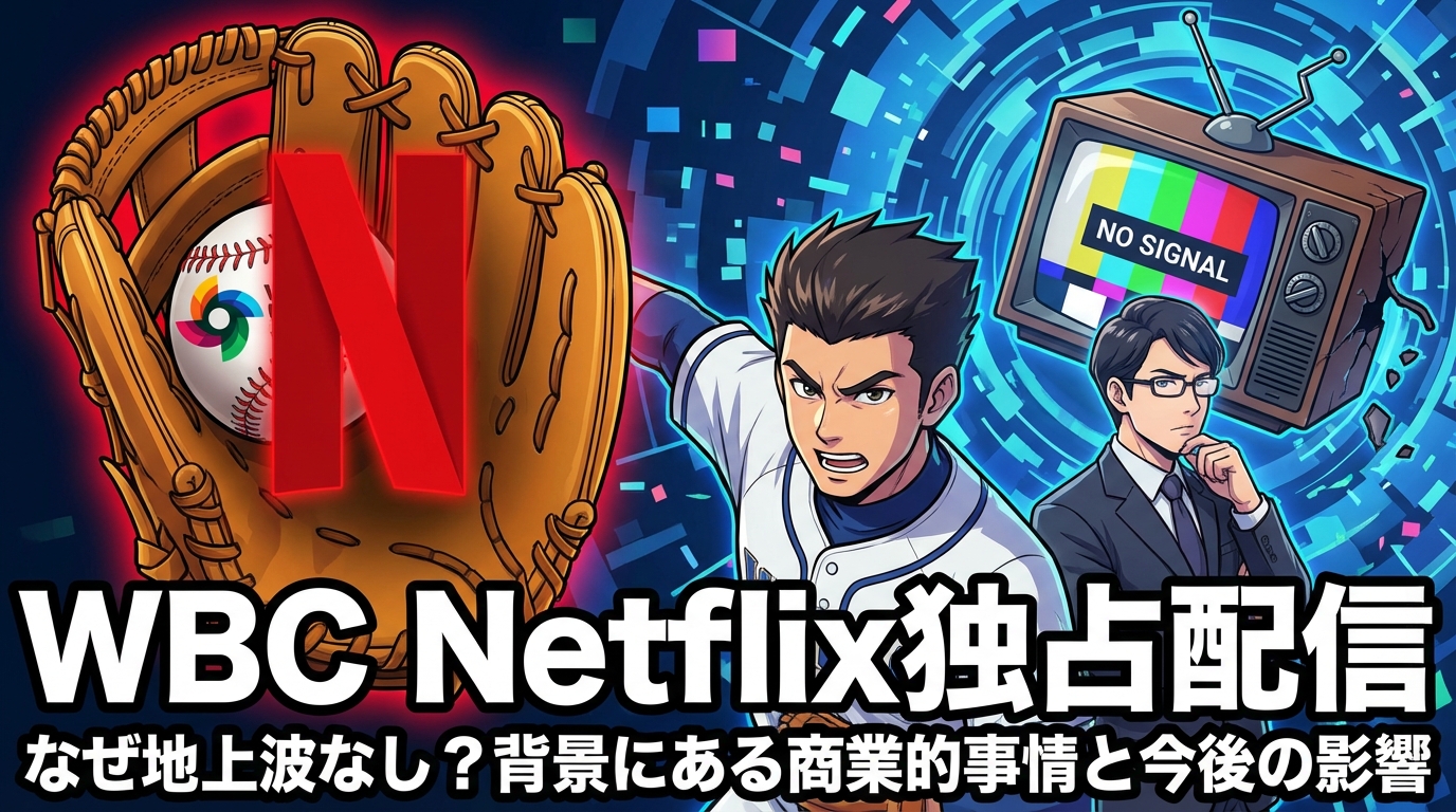 WBC Netflix独占配信はなぜ地上波なし？背景にある商業的事情と今後の影響
