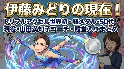 伊藤みどりの現在！トリプルアクセル世界初・銀メダル・50代現役・山田満知子コーチ・殿堂入りまとめ