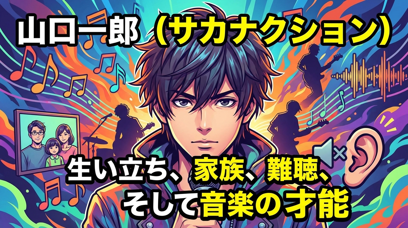 山口一郎(サカナクション)の生い立ちや家族・結婚や嫁・難聴の現在・作詞作曲の才能や経歴もまとめ
