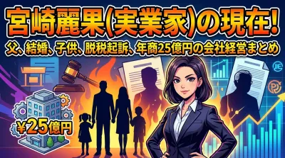 宮崎麗果(実業家)の現在！父親は白眞勲・黒木啓司との結婚・子供・脱税起訴・年商25億円の会社経営まとめ